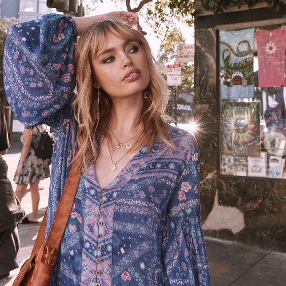 Spell Dresses & Skirts - Spell Gypsy City Lights Indigo Gown XS